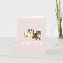 Für mich sind Sie eine Vintage Cat Punny Card