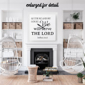 Für mich und mein Haus Joshua 24:15 Quadratische Wanduhr