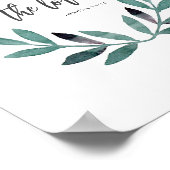 Für mich und mein Haus Minimalistischer Bibelverse Poster (Ecke)