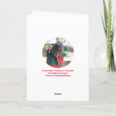 "Für mich?" Weihnachtskarte Feiertagskarte (Rückseite)