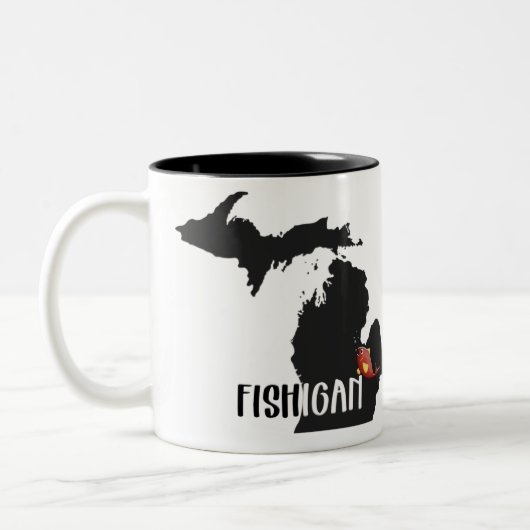 für Michigan Fischer Zweifarbige Tasse (Links)