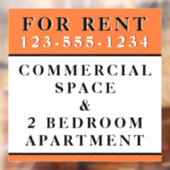 Für Miete Mietvertrag Geschäftszeichen Fensteraufkleber (Blatt 2)