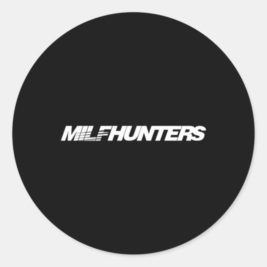 Für Mietwagen und Milfhunter oder Speedhunter Runder Aufkleber (Vorderseite)