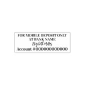 Für mobile Einlagen nur Script Signature Bank ACT Permastempel (Design)