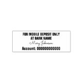 Für mobile Einlagen nur Signature Bank Name Act. Permastempel (Design)