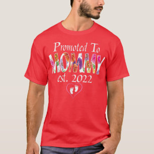 Für Mommy EST 2022 befördert Sonnenblumen New Moth T-Shirt