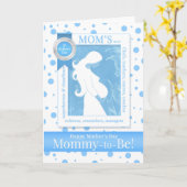 für Mommy-to-be am Blue Punkt der Mutter Karte (Gelbe Blume)