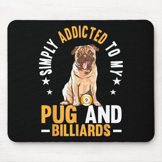 Für Mops und Billard Billard Billard Pool Mousepad (Vorne)