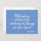 Für Motivations-Zitat-Leidenschaft, was wir uns Postkarte (Vorne/Hinten)