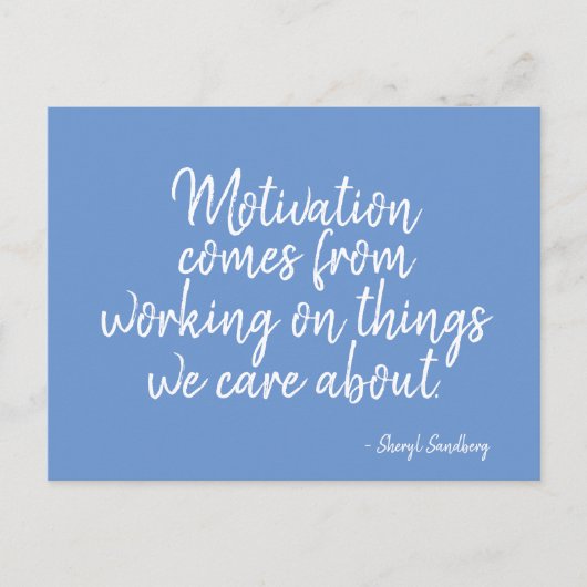 Für Motivations-Zitat-Leidenschaft, was wir uns Postkarte (Vorderseite)