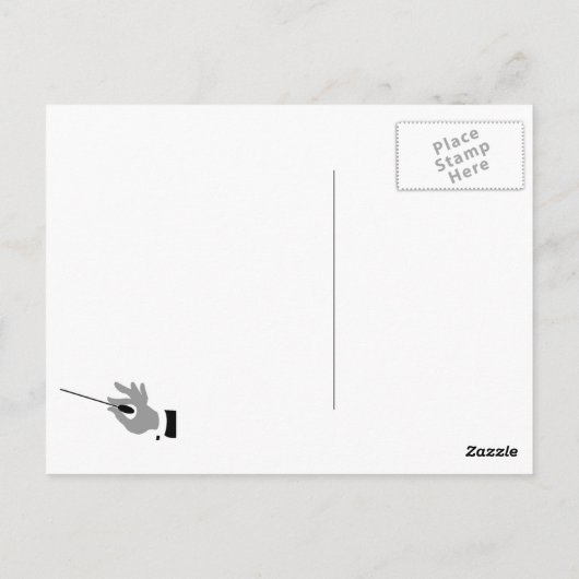 Für Musiklehrer! Postkarte (Rückseite)