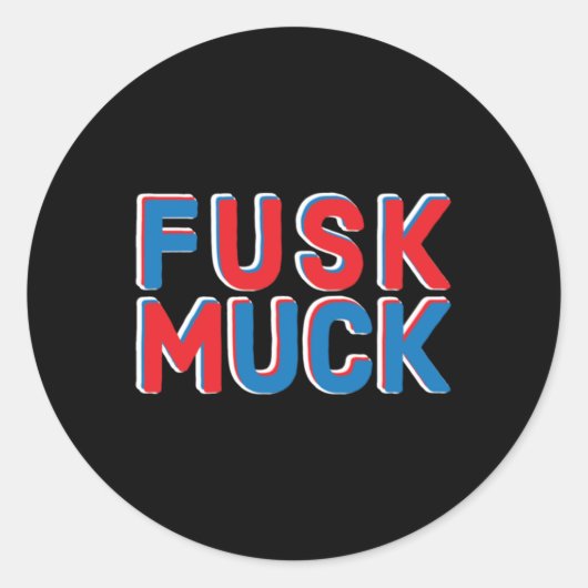 Für Muskelkleber Runder Aufkleber (Vorderseite)