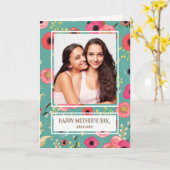 Für Mutter am Muttertag. Benutzerdefinierte Fotoka Karte (Gelbe Blume)