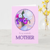 Für Mutter, Geburtstag mit einem Blume-Gemälde Karte (Gelbe Blume)