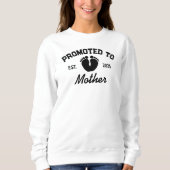 Für Mutter Ostsee 2025 beworben Kinderfußabdrücke Sweatshirt (Vorderseite)