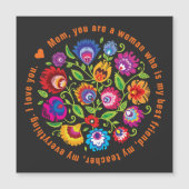 Für Mutter polnische Folklore-Komposition  Magnetkarte (Vorderseite)