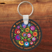 Für Mutter polnische Folklore-Komposition Schlüsselanhänger (Vorderseite)