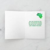 Für Mutter St Patrick's Kleeblatts Grüne Karos Karte (Innenseite)