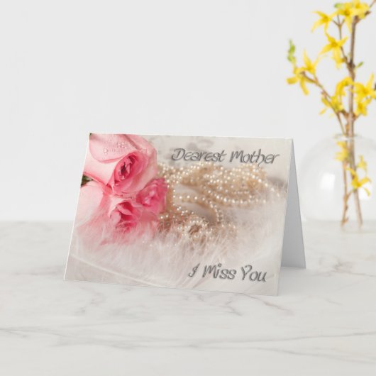 Für Mutter, vermisst Sie Karte (Gelbe Blume)