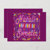 FÜR NATALIE- UND KUNST-DESIGN MIT MÄDCHENNAME POSTKARTE (Vorne/Hinten)