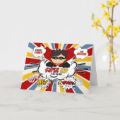 für Nephew Get Well Boy Superhero Comic Book Karte (Gelbe Blume)