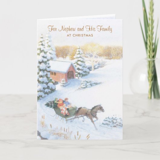 Für Nephew und seine Familie zu Weihnachten (Vorderseite)