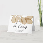 Für neue Eltern im Jura Hochzeit danke von Bride Karte (Vorderseite)