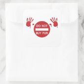 Fur nicht kaufen quadratischer aufkleber (Tasche)