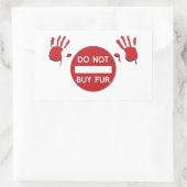 Fur nicht kaufen rechteckiger aufkleber (Tasche)