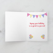 Für Nichte 15. Geburtstag Primroses Jagdkarte Karte (Innenseite)