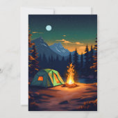 Für Niedliche Jungen ein glücklicher Camper 1. Geb Einladung (Rückseite)