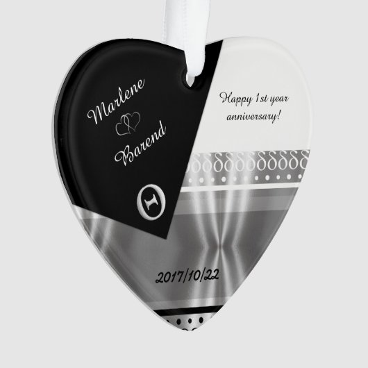 Für nur Marlene u. Barend Ornament (Vorderseite)