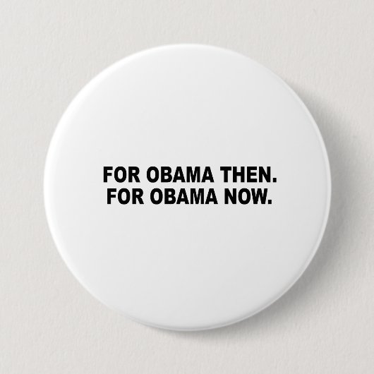 FÜR OBAMA DANN. FÜR OBAMA JETZT BUTTON (Vorderseite)