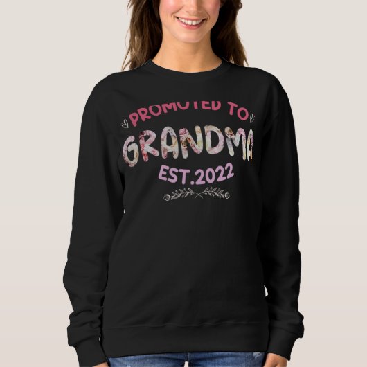 Für Oma 2022 Blume Sweatshirt (Vorderseite)
