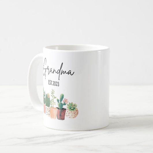 Für Oma 2023 Tasse, Oma Est 2023 Tasse (Vorderseite Links)