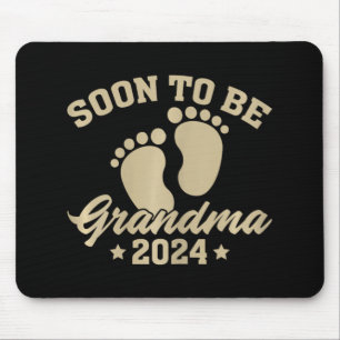 Für Oma 2024 Muttertag Bald werd ich Oma Mousepad