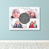 für Oma 4 Foto Name and Message Love Memory Leinwanddruck (Insitu (Holzboden))