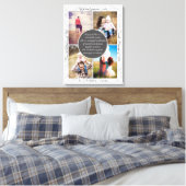 für Oma 4 Foto Name and Message Love Memory Leinwanddruck (Insitu (Schlafzimmer))