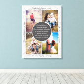 für Oma 4 Foto Name and Message Love Memory Leinwanddruck (Insitu (Holzboden))