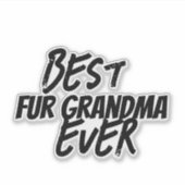 Fur Oma Aufkleber (Vorderseite)