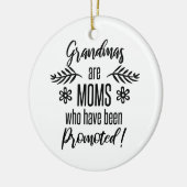 Für Oma befördert Keramik Ornament (Links)