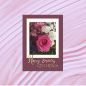 Für Oma! Happy Birthday Card Karte