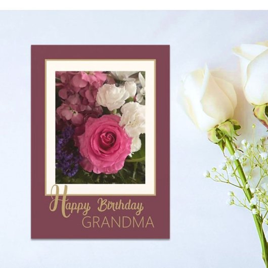 Für Oma! Happy Birthday Card Karte