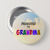 Für Oma, Pastel Clouds Design gefördert Button (Vorne & Hinten)