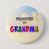 Für Oma, Pastel Clouds Design gefördert Button (Vorderseite)
