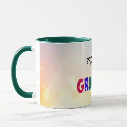 Für Oma, Pastel Clouds Design gefördert Tasse (Links)