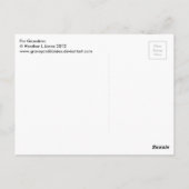 Für Oma Postkarte (Rückseite)