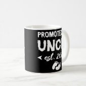 Für Onkel Est 2021 beworben Baby Announcement Gesc Kaffeetasse (VorderseiteRechts)