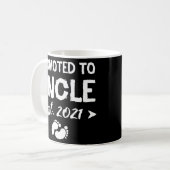 Für Onkel Est 2021 beworben Baby Announcement Gesc Kaffeetasse (Vorderseite Links)