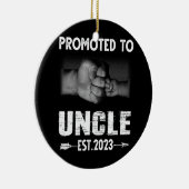 Für Onkel Est 2023 beworbene Männer Schwangerschaf Keramik Ornament (Rechts)